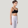 Anna-Kaci Active Women's Square Neck Sports Bra with Wide Fixed Straps and Smooth Seamless Design - 4 of 4