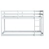 Vynxaria Solid Rubber Wood Twin Over Twin Floor Bunk Bed with Ladder & Strengthened Slats - 4 of 4