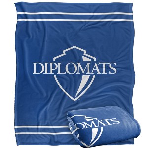Franklin & Marshall College Primary Logo Silky Touch Blanket White 50x60 - 1 of 4