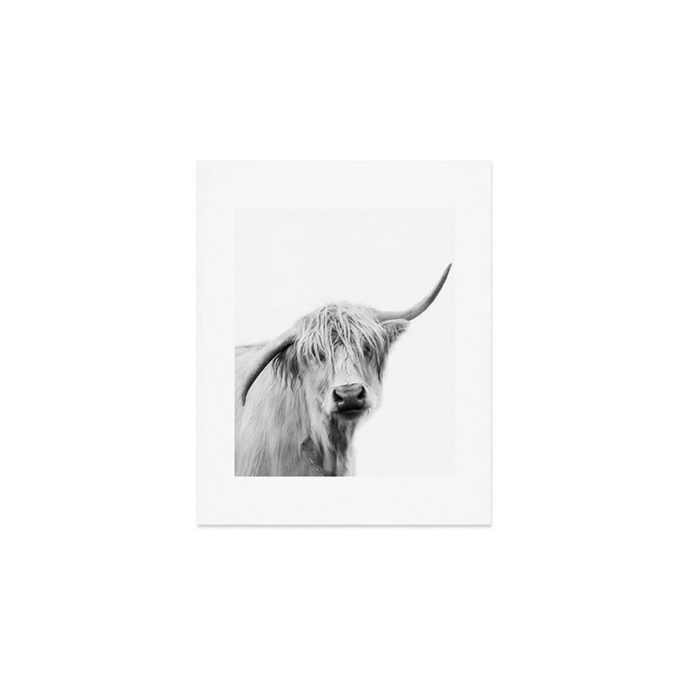 Photos - Wallpaper Deny Designs 8"x10" Sisi and Seb Hey Cow Unframed Art Print