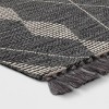 Striped Diamonds Rectangular Woven Outdoor Area Rug Charcoal Gray - Threshold™ - 3 of 4