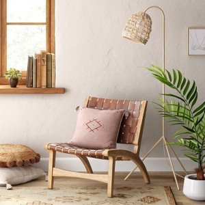 Seagrass Karina Tripod Floor Lamp Natural (Includes LED Light Bulb) - Threshold™ - 1 of 4