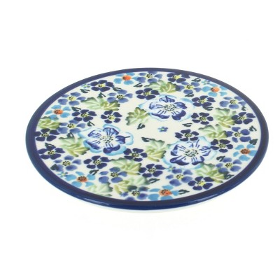 Blue Rose Polish Pottery 1012 Zaklady Trivet