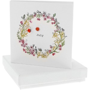 Pavilion Gift Company - July - 5mm Sterling Silver Cubic Zirconia Stud Earrings - Earrings - 1 of 4