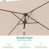 Sonkuki 6.5 FT Outdoor Patio Umbrella Market Table Umbrella With a Crank for Garden, Deck and Pool - 3 of 4