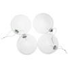 Northlight 4ct Clear Glass Ball Christmas Ornaments 4" - 4 of 4