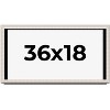 PosterPalooza | Panoramic Minimalist Shadow Box Silver Picture Frame - UV Acrylic, Backing, Hanging Hardware - 2 of 4