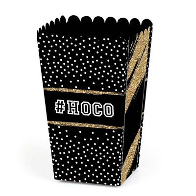 Big Dot of Happiness Hoco Dance - Homecoming Favor Popcorn Treat Boxes - Set of 12