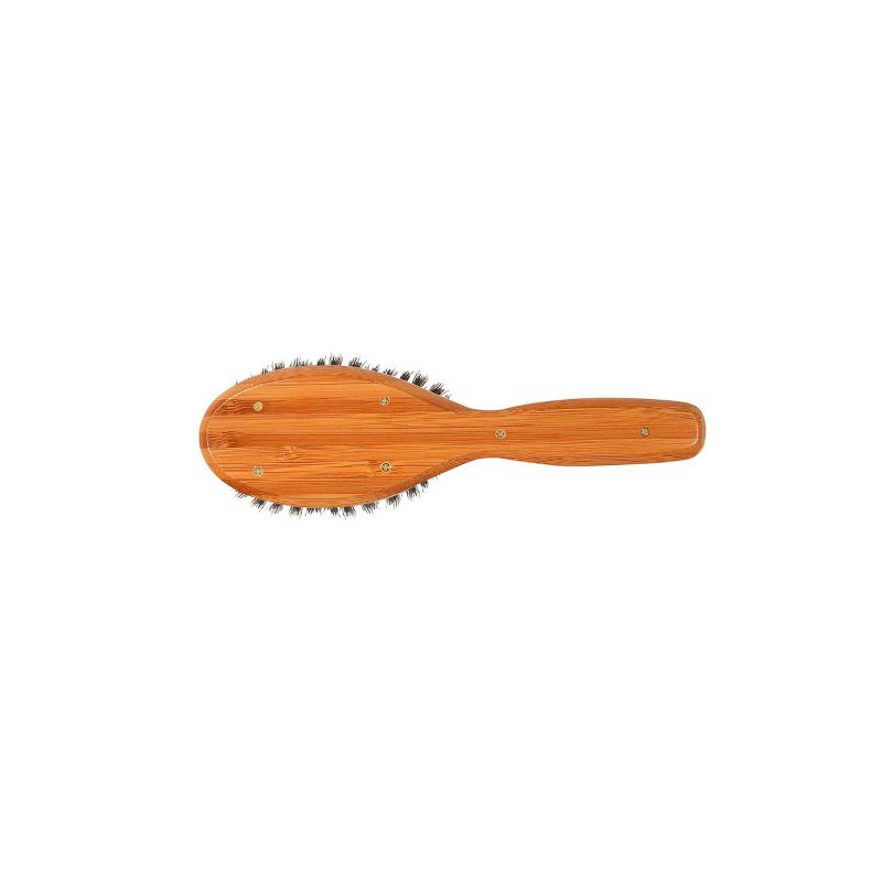 Bass Brushes Shine & Condition Hair Brush with 100% Premium Natural Bristle FIRM Pure Bamboo Handle Small Oval, 2 of 6