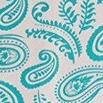 teal - paisley