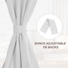 Unique Bargains Blackout Tie Up Pocket Window Door Curtain 1 Panel - 4 of 4