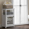 17"x29" Derby Deluxe Floor Storage Cabinet White - Alaterre Furniture: Hardwood Frame, 2-Shelf Bath Organizer - 3 of 4