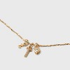 14K Gold Dipped Charm Initial Pendant Necklace - A New Day™ Gold - 4 of 4