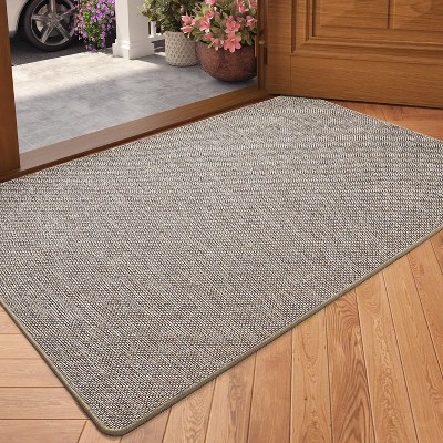 Door Rug for Entryway Indoor, Dirt Trapper, Washable Welcome Mat for Inside, Absorbent Entry Mat Low-Profile Entry Rug Indoor Doormat