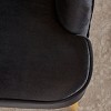 Unholstered Altay Velvet Accent Chair Fabric modern for living room,grey-Christopher Knight Home - 3 of 4