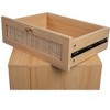 Vynxaria Night Table with Drawer Bedside Storage Easy Assembly Wooden Nightstand for Bedroom - 2 of 4