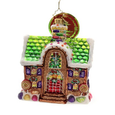 Christopher Radko 5.0" Home For The Holidays . Ornament Gingerbread House  -  Tree Ornaments