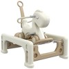 Whisen 5 in 1 Rocking Horse for Kids Years 1-6, Kids Spring Ride with Balance Board, Push Handle & Footrest - Cream White - 4 of 4