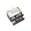 FAMYYT 30 in. Single Sink Floating Gray Bath Vanity with White Artificial Marble Top, Soft-close Drawers - 4 of 4