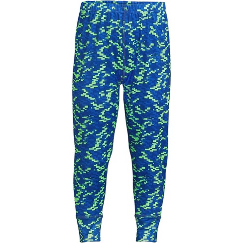 Lands' End Kids Thermal Base Layer Long Underwear Thermaskin Pants - 2X  Large - Evening Cobalt Digital Camo