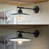 12" 1-Light Bonner Farmhouse Industrial Iron LED Victorian Arm Outdoor Sconce - JONATHAN Y - 3 of 4