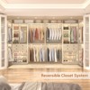 Aheaplus Closet System with Wooden Drawers and Two Hanging Rods - 3 of 4