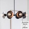 Hunter 24" Fernando Ceiling Light Flat Matte Black Finish - Modern Starburst Chandelier with 8 Bulb Capacity for Indoor Spaces - 3 of 4