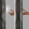 Kumasinova Ogee Knitted Jacquard Curtain Panel,Total Blackout Curtains with Foamback,Noise Reducing,Curtains for Living Room,Bedroom - 3 of 4