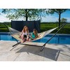 The Hamptons Collection Striped Polyester Quilted Two Person Double Hammock - 144" x 60" - Multi-Color - 3 of 4
