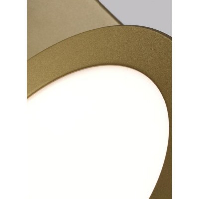 Satin Gold and Black Dimmable Acrylic Wall Sconce