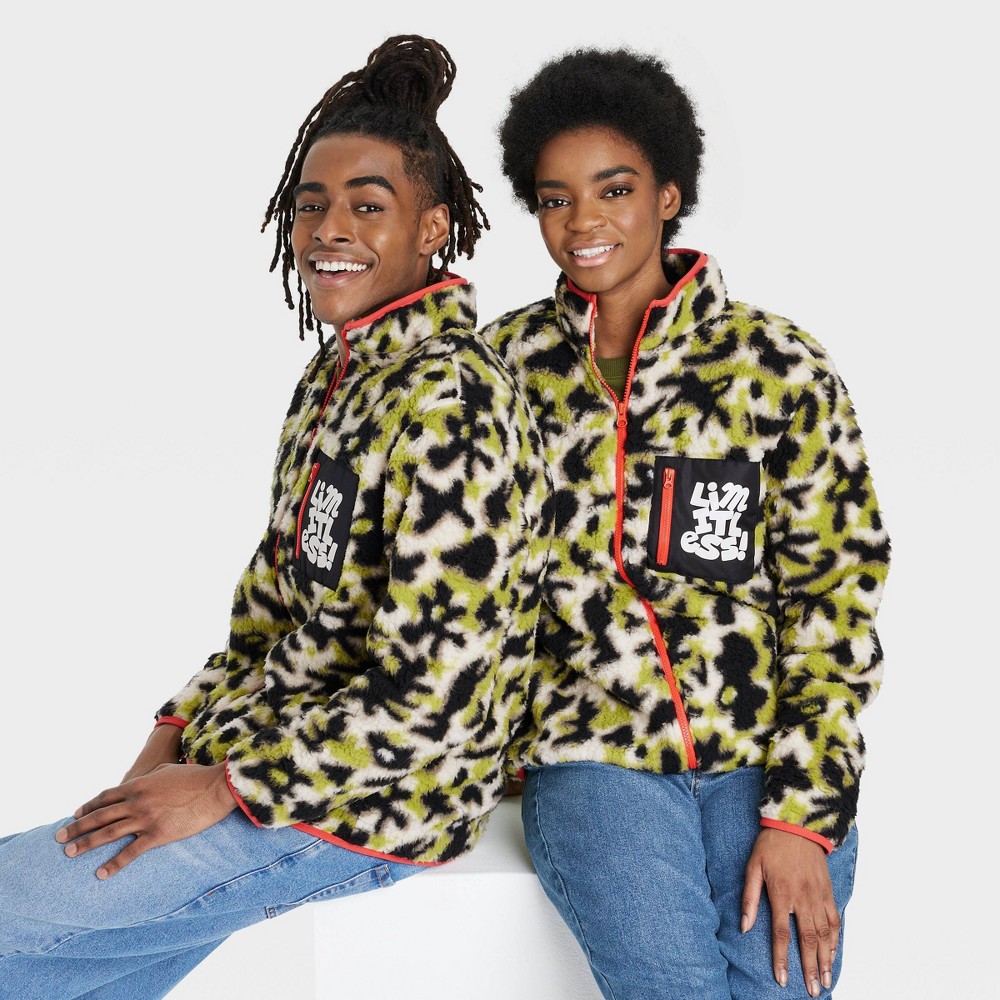 Black History Month Adult Limitless Faux Fur Jacket - Ivory Animal Icon L