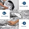 Abstract Runner Rug, Washable Stain Resistant Carpet with Non-Slip Backing, Low Pile Floor Cover for Kitchen Hallway Laundry Bedroom - 3 of 4