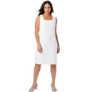Jessica London Women's Plus Size Bi-Stretch Sheath Dress - 1 of 4