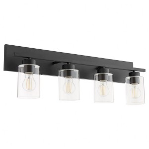 Quorum Lighting Carter 4 - Light Vanity in  Matte Black - 1 of 4