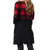 Women's Buffalo Plaid Pocket Cardigan - HEIMISH USA - 2 of 3