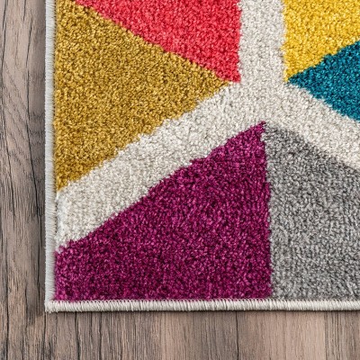 Maris Multicolor Geometric Synthetic Area Rug