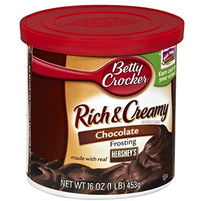 Betty Crocker Rich & Creamy Chocolate Frosting (Actual Item May Vary) 16.0 oz