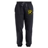 Batman Robin Logo Unisex Jogger Sweatpants with Pockets for Men and Women Black - 3 of 4
