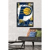 Trends International NBA Indiana Pacers - Maximalist Logo 23 Framed Wall Poster Prints - 2 of 4