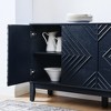 GDFStudio Saxton Mid Century Modern 60.5" Wood Rectangle Adjustable Storage Sideboard - 4 of 4