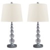 Set of 2 Joaquin Crystal Table Lamps Clear/Silver - Signature Design by Ashley: Chrome-Plated, UL Listed, Drum Shade - 3 of 3