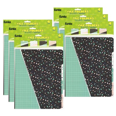 Eureka® Simply Sassy File Folders, 4 Per Pack, 6 Packs