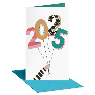 Recycled Paper Greetings Graduation Money Gift Card Holder 2025 Balloons
