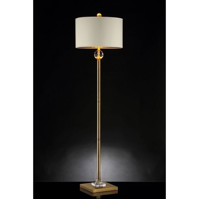 63.25&#34; Traditional Metal Floor Lamp with Square Base Gold - Ore International, 3 of 6