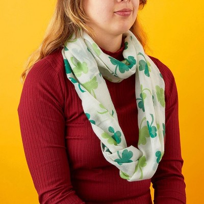 1-3yr White Arrow Infinity Scarf