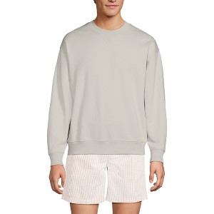 Lands' End Men's Long Sleeve French Terry Vintage Wash Crewneck Sweatshirt - 1 of 4
