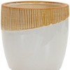HomeRoots Brown 10 Ounce Round Pot Planter No additional pieces included - 4 of 4