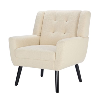 NicBex Accent Chair Modern Soft Upholstered Armchair,Single Sofa Chair with Metal Legs for Bedroom,Living Room