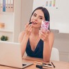 Unique Bargains Women Portable Square Shape Handheld Mirror for Travel Pink 1 Pc - 3 of 4