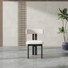 POVISON Mid-Century Modern Wood Dining Chairs Set of 2, White & Black Side Chairs, Fully Assembled - 4 of 4